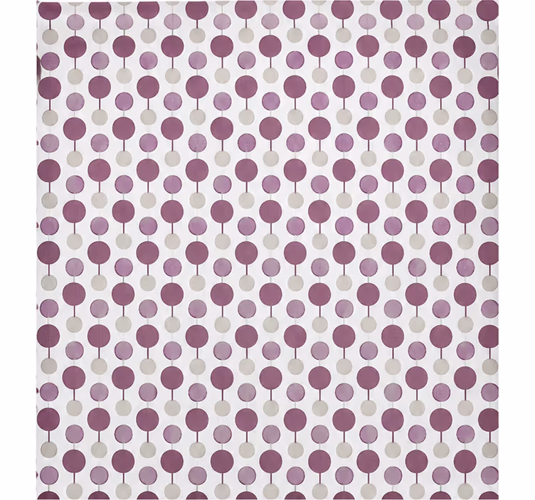 Cortina roller morada patrón de círculos conectados - TenVinilo