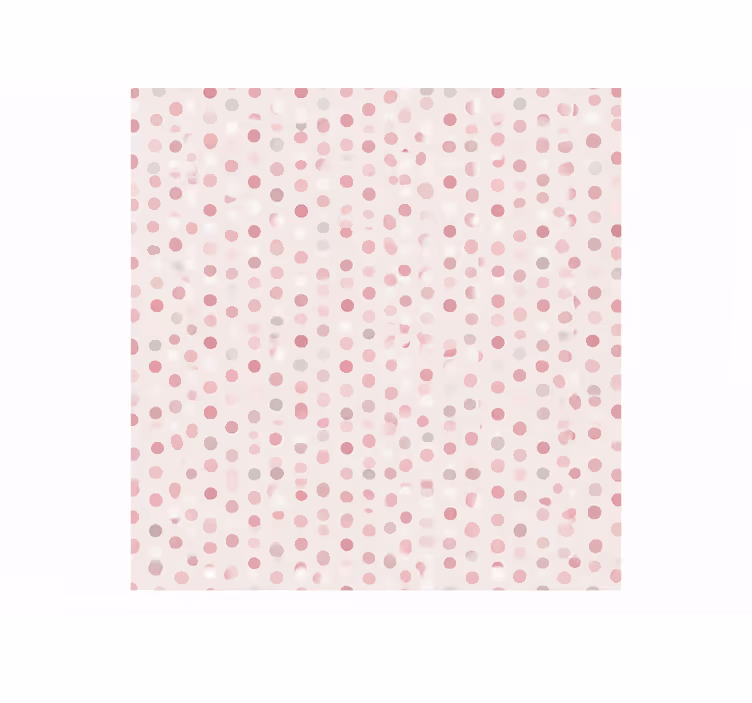 Cortina roller rosa con pequeño estampado de lunares - TenVinilo