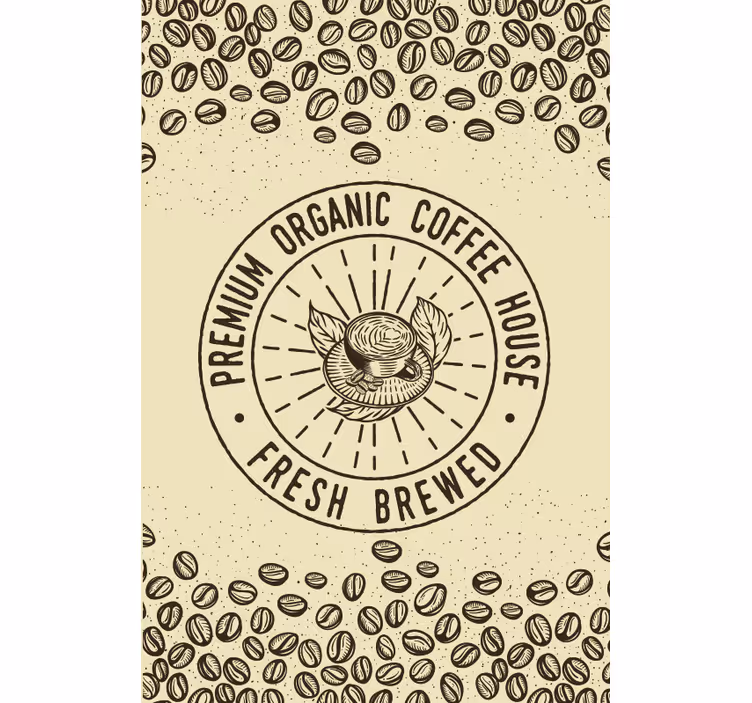 Estor frase Café recién hecho - TenVinilo