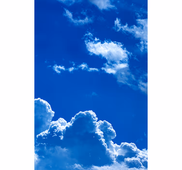 Estor nubes con cielo color azul - TenVinilo