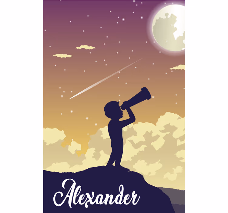 Cortina roller personalizable silueta de estrellas - TenVinilo