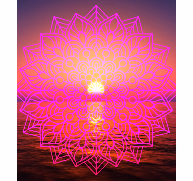 Estor enrollable pasillo zen mandala soleado - TenVinilo