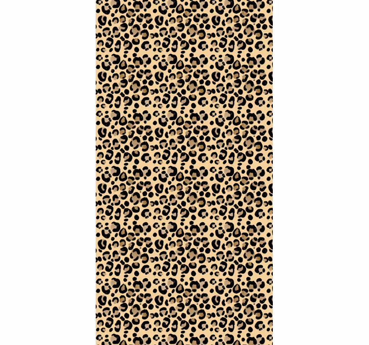 Cortina roller animales patrón de estampado de leopardo - TenVinilo