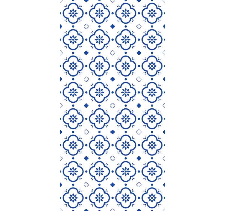 Estor enrollable cocina azulejos griegos azules - TenVinilo