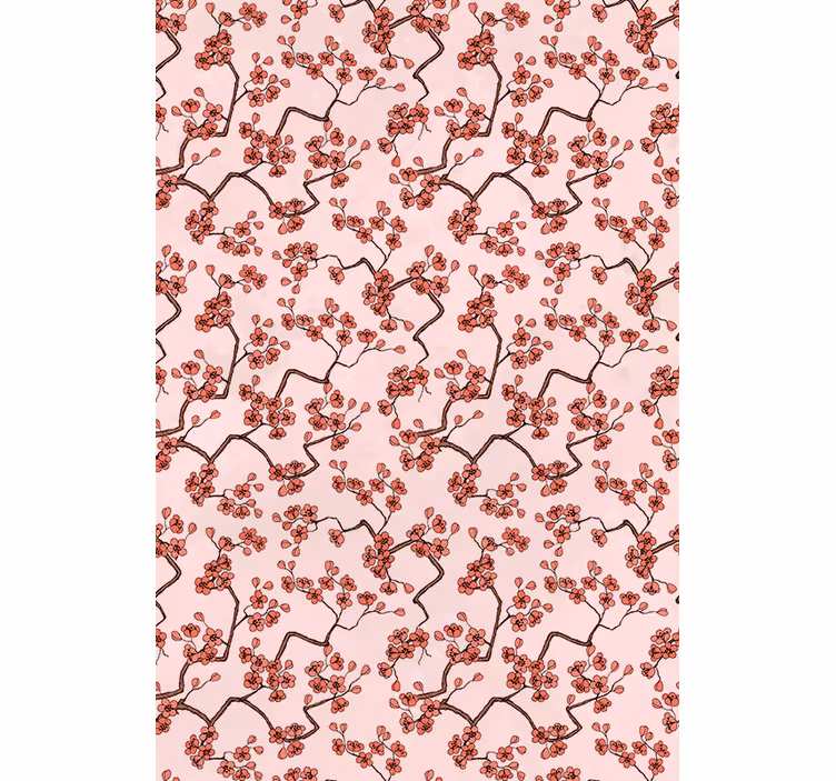 Cortina roller flores ramas de flor de cerezo - TenVinilo