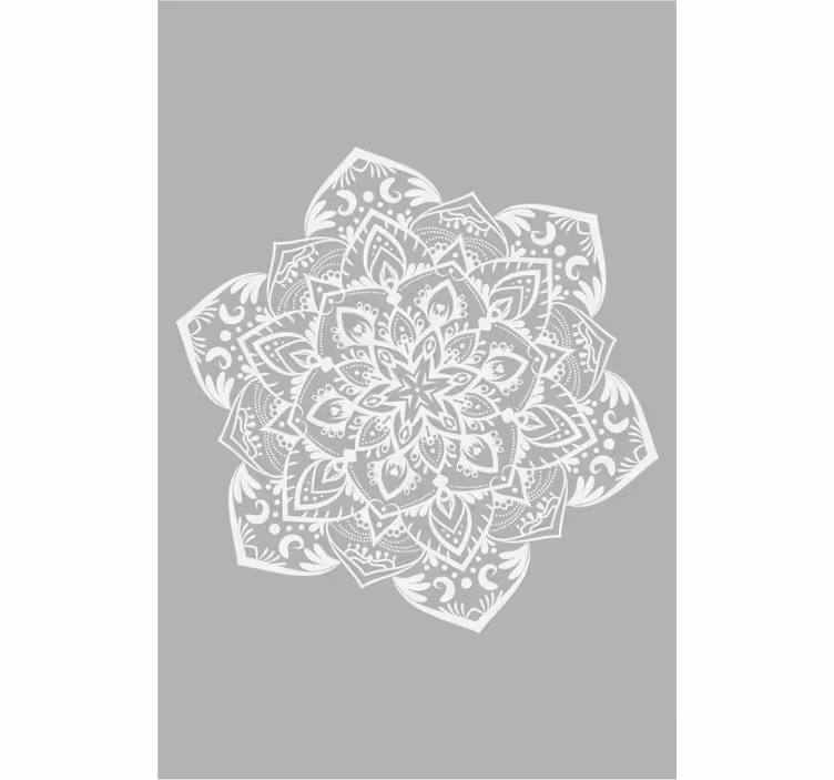 Cortina roller zen mandala grande gris - TenVinilo