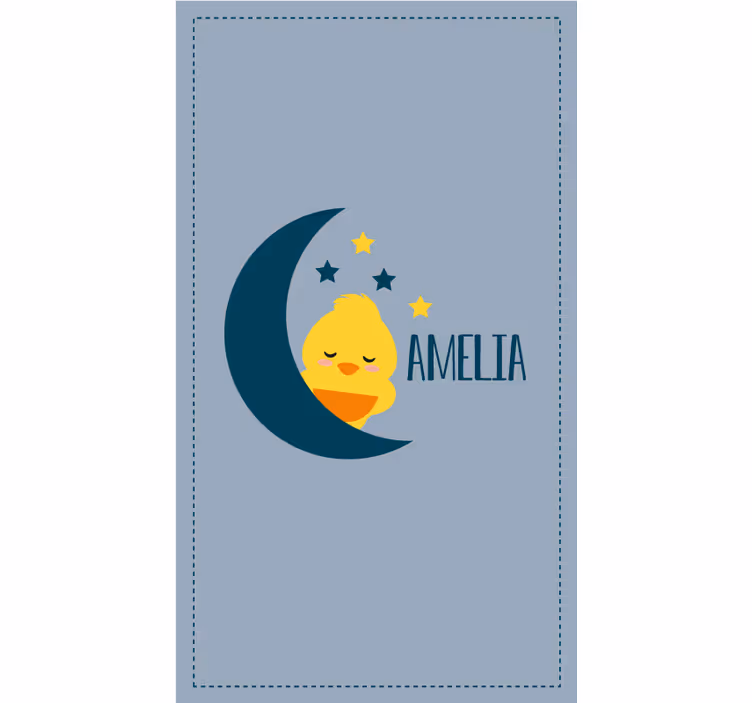 Estor animales Pollito en la luna - TenVinilo