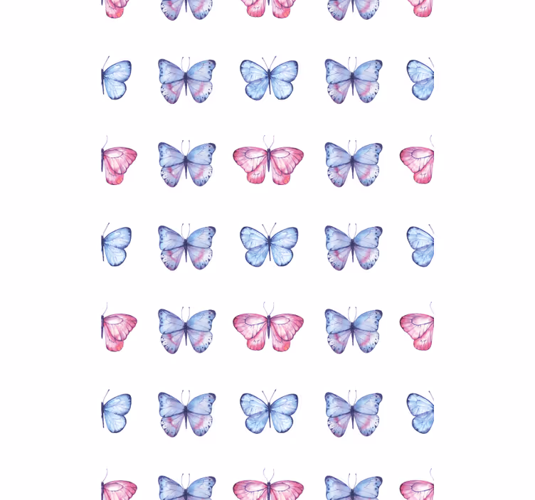 Estor mariposas Mariposas rosas y azules - TenVinilo