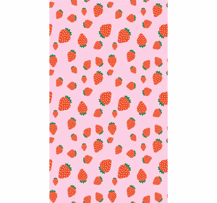 Cortina roller frutas delicias con estampado de fresas - TenVinilo