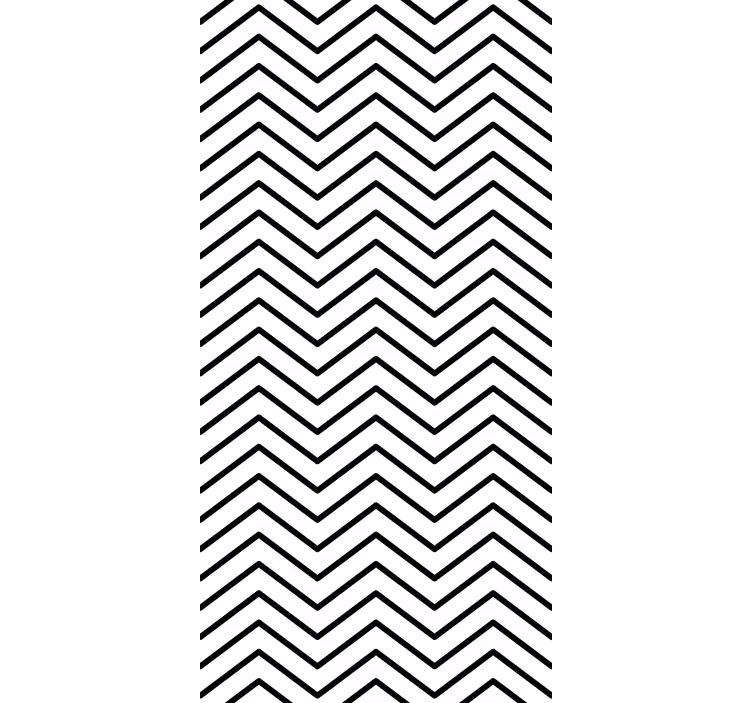 Cortina roller moderno diseño con estampado de chevron - TenVinilo