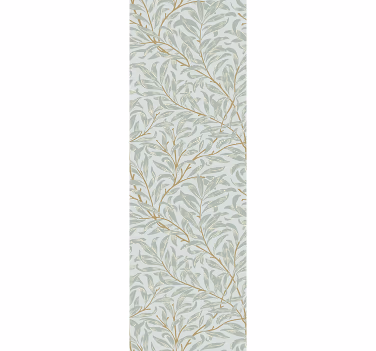 Cortina roller flores suaves motivos de hojas - TenVinilo