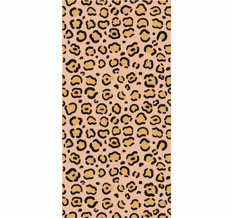 Cortina roller animales motivo de piel de leopardo - TenVinilo
