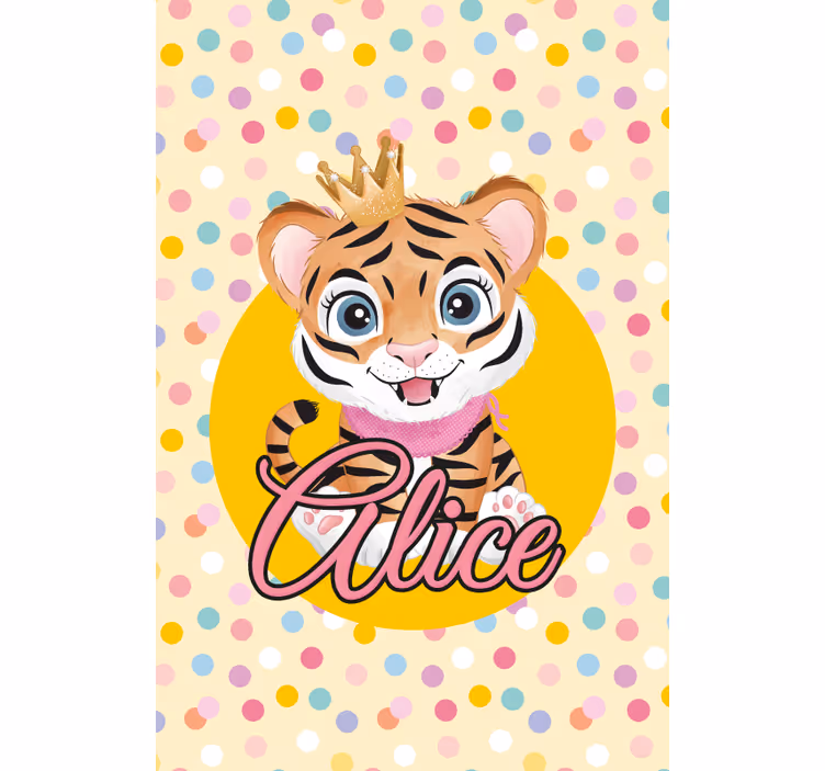Cortina roller infantil tigre bebé personalizado - TenVinilo