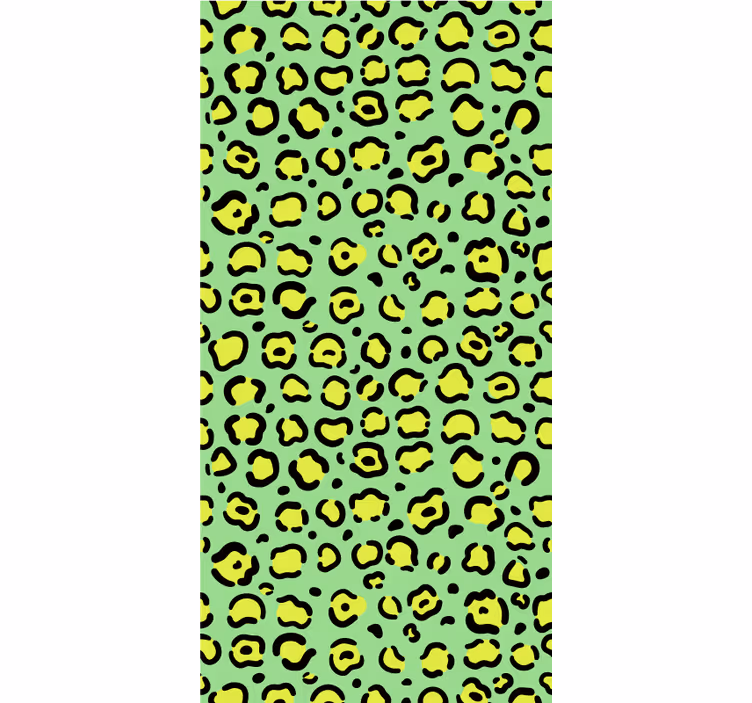 Cortina roller animales estampado de lunares de leopardo - TenVinilo