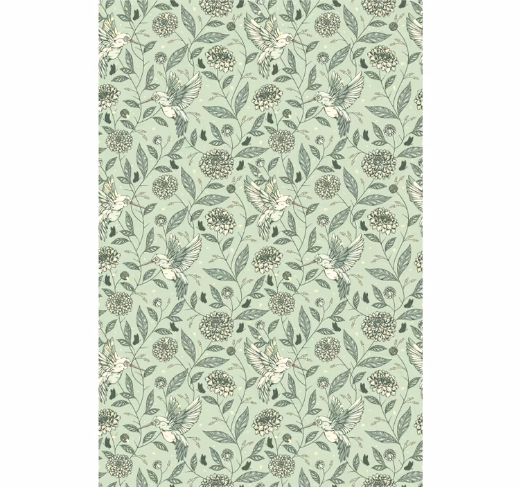 Cortina roller flores encantador diseño floral - TenVinilo