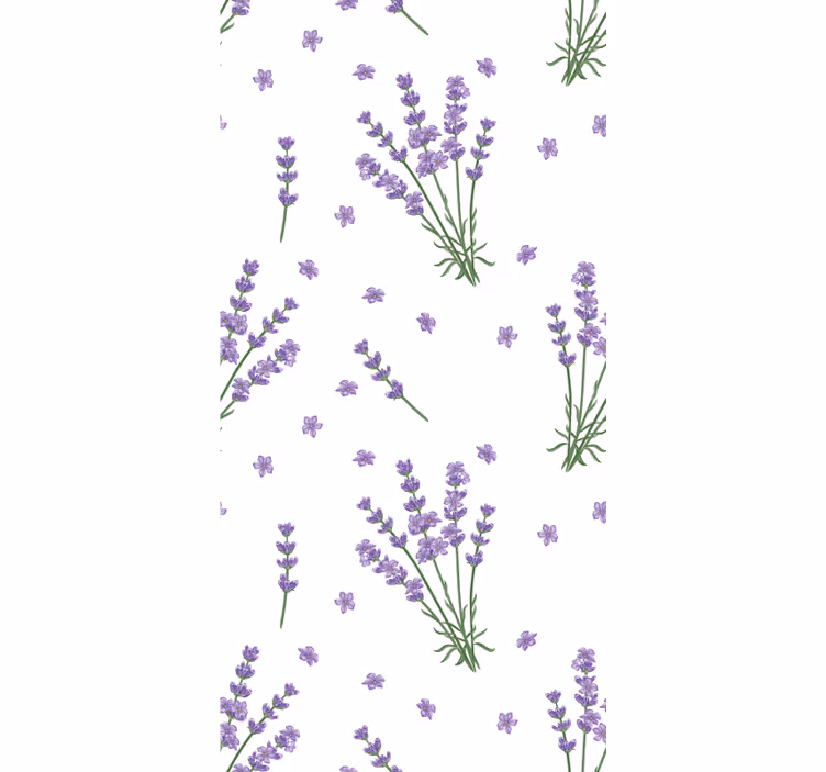 Estor floral Planta de lavanda provenzal - TenVinilo
