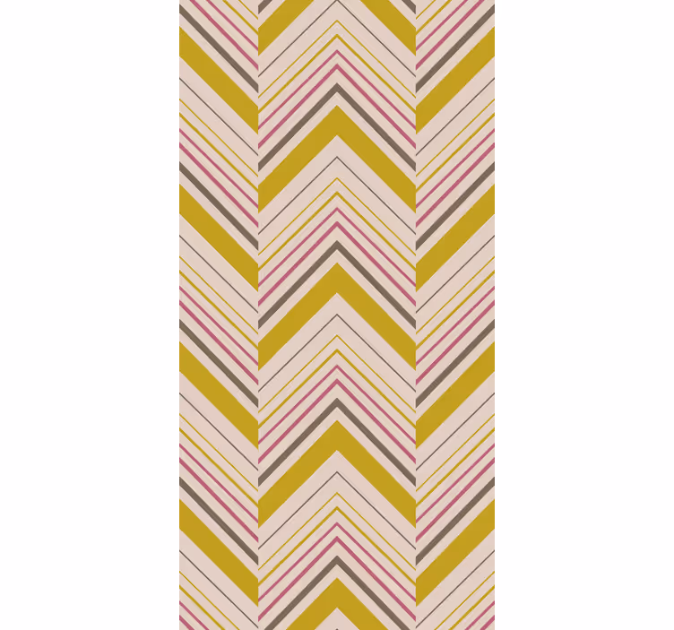 Cortina roller textura capas con estampado chevron - TenVinilo
