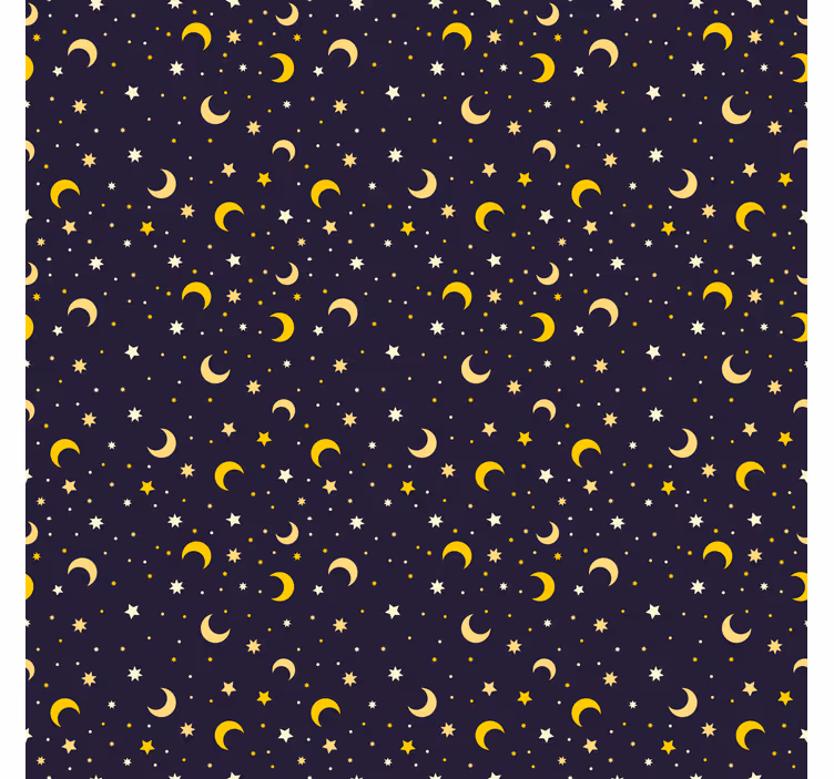 Estor infantil patrón de estrellas nocturnas - TenVinilo