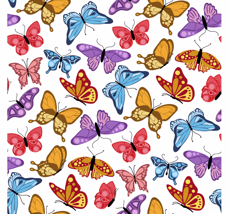 Estor de mariposas diseño colorido - TenVinilo