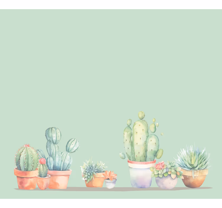 Estor cactus estilo minimalista - TenVinilo