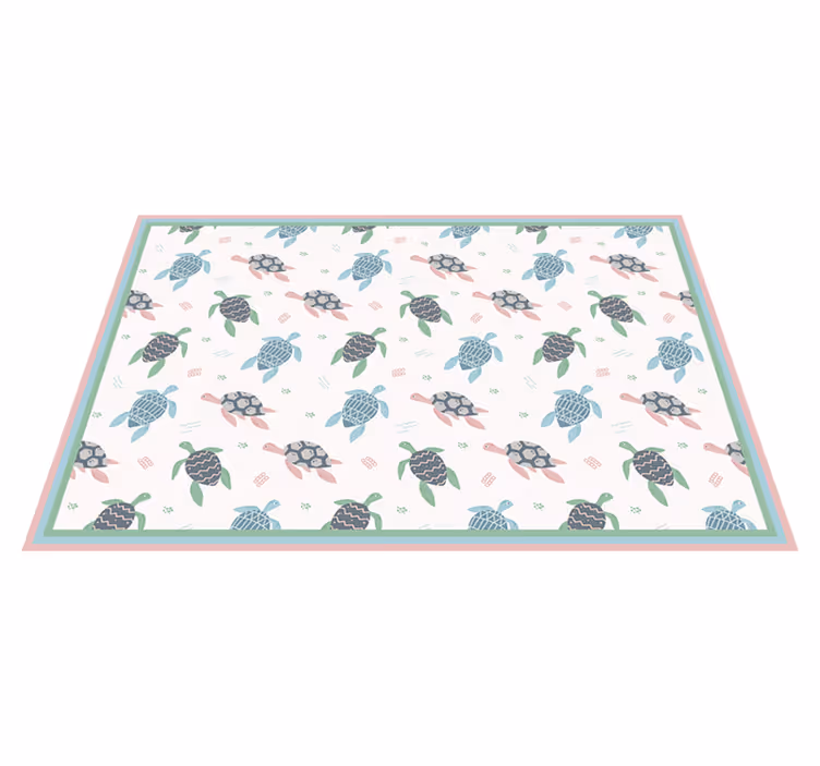 Individual mesa infantil diseño de tortuga - TenVinilo
