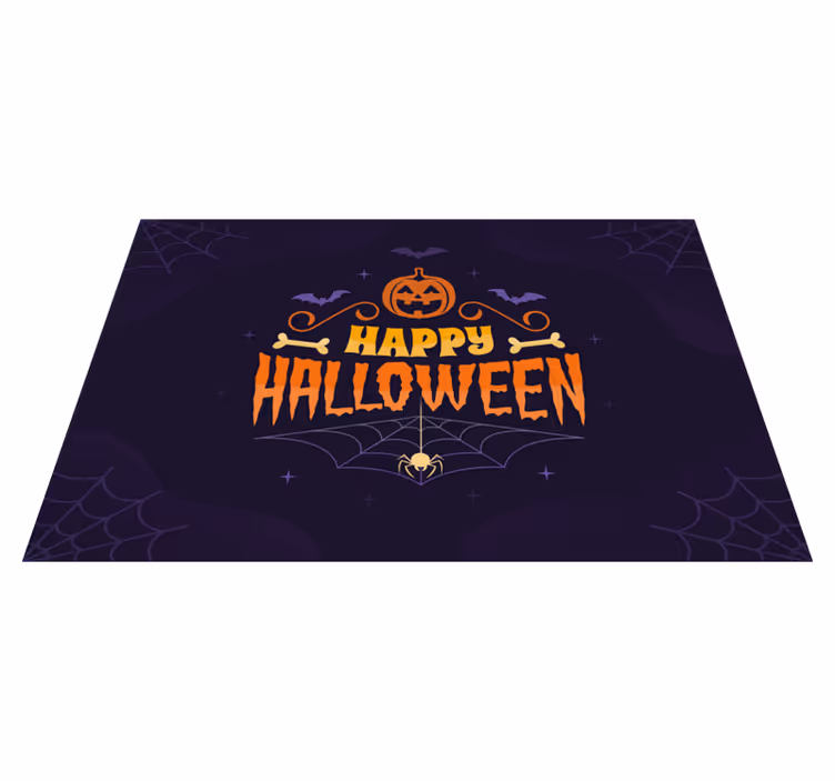 Mantel individual frase feliz Halloween - TenVinilo