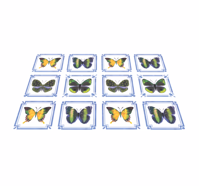 Individual mesa original decoración de mariposas - TenVinilo