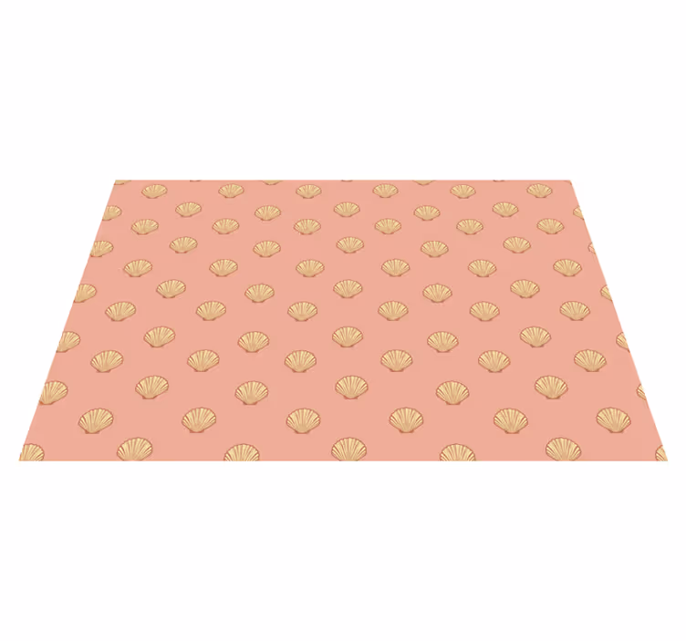 Individual mesa original manteles con patrón de conchas - TenVinilo