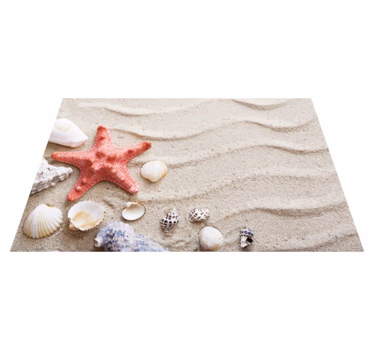 Individual mesa original escena de playa con estrellas - TenVinilo