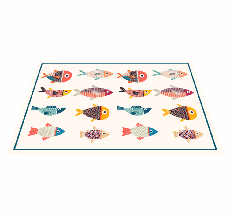 Mantel individual infantil Peces de colores - TenVinilo