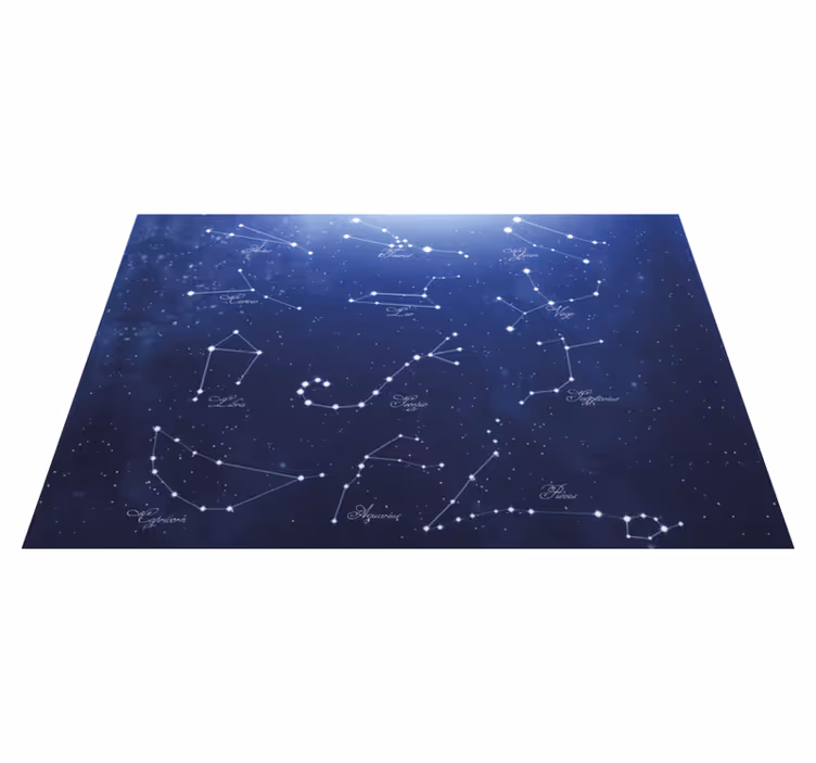 Individual de mesa frase mapa de estrellas constelaciones - TenVinilo