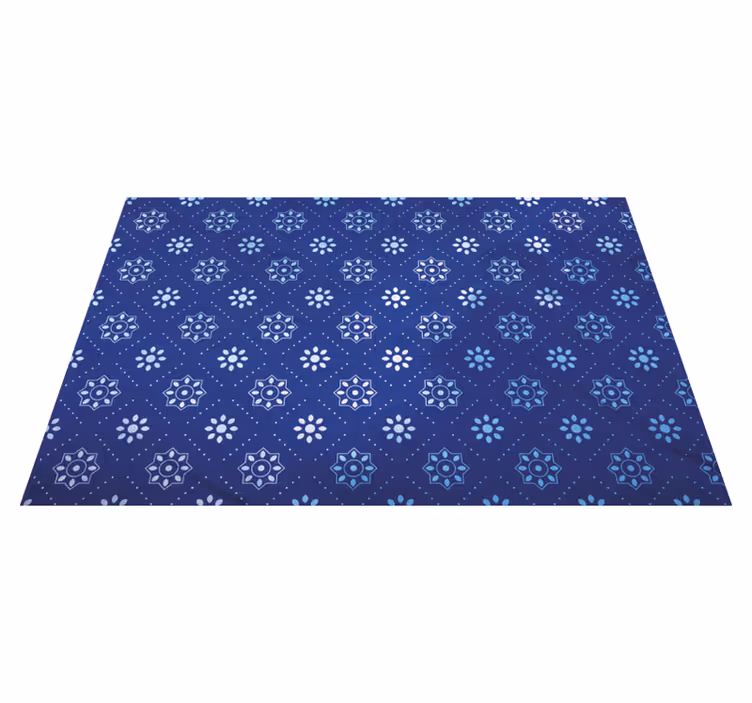 Individual de mesa patrón superficie azul marino - TenVinilo