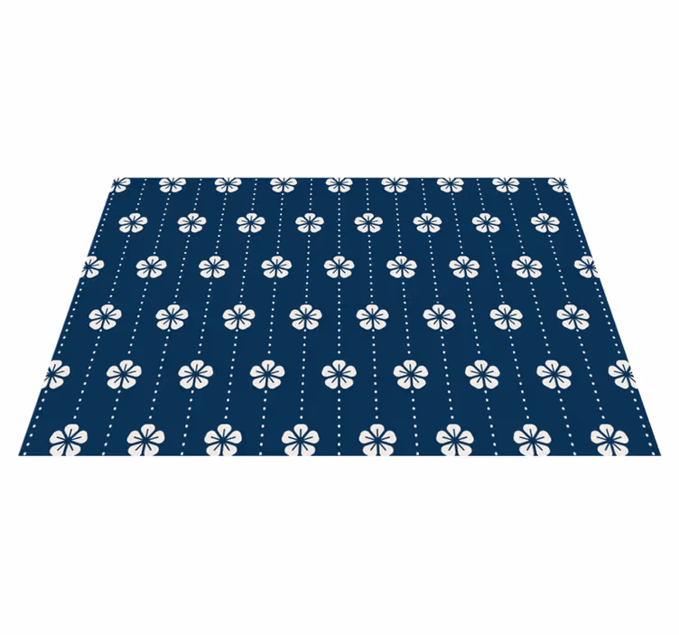 Individual mesa original diseño floral - TenVinilo