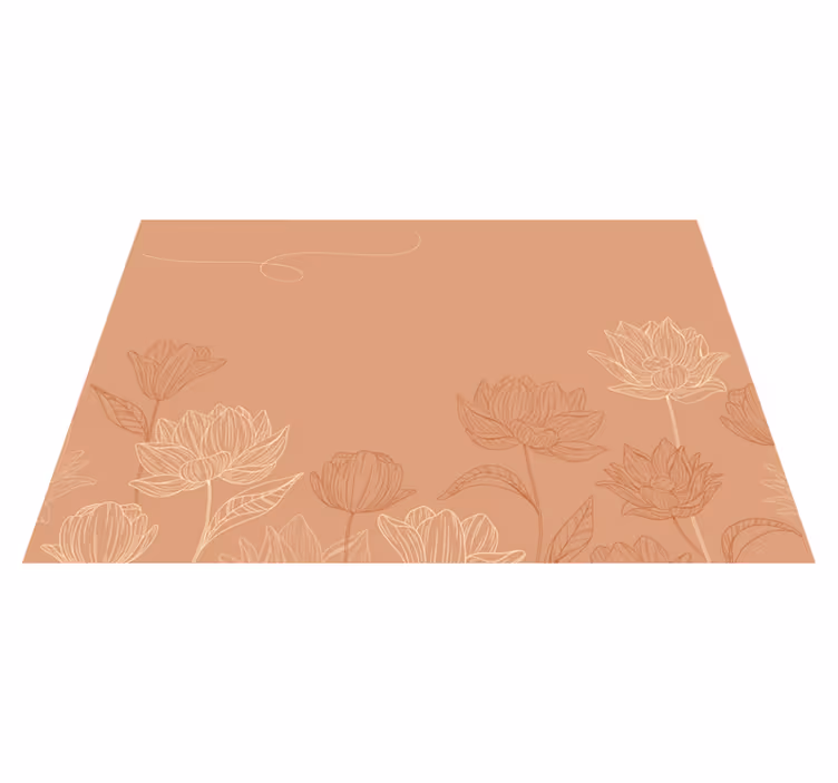 Individual mesa original arreglo floral de té - TenVinilo