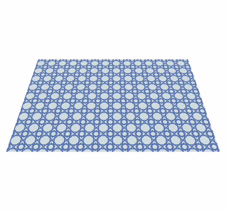 Individual de mesa patrón azul elegante - TenVinilo