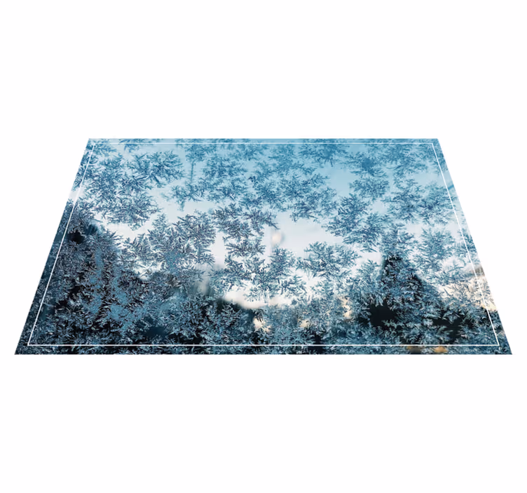 Individual de mesa patrón hielo frosted - TenVinilo