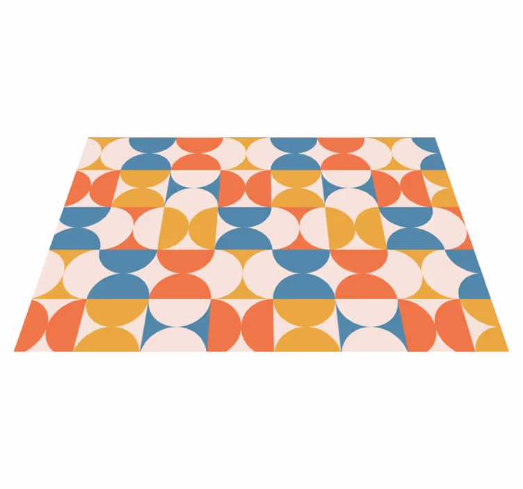 Individual mesa moderno círculos de colores geométricos - TenVinilo