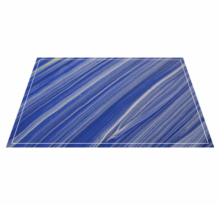 Mantel individual elegante Mármol azul marino - TenVinilo