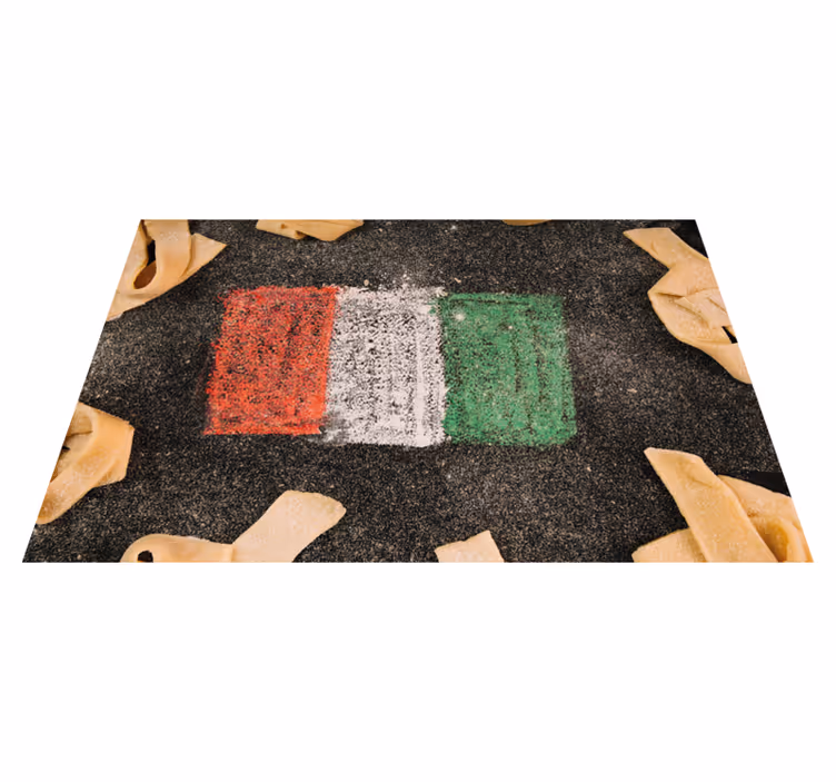 Individual mesa original bandera italiana culinaria - TenVinilo