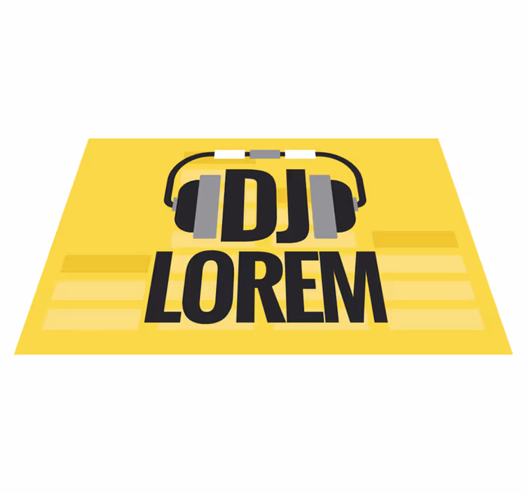 Mantel individual personalizable Dj pantone colores con nombre - TenVinilo