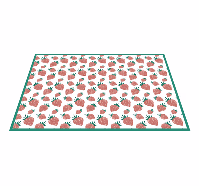 Individual mesa original con diseño de fresas - TenVinilo