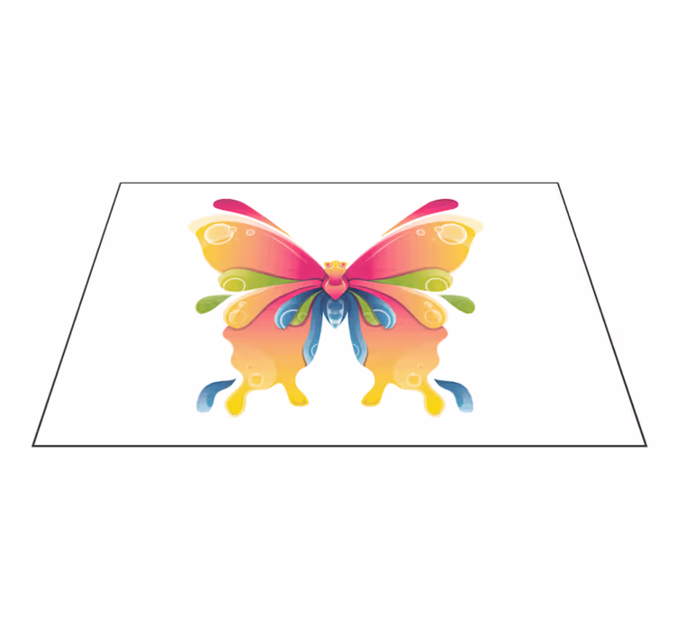 Mantel individual original Mariposa pintada de colores - TenVinilo