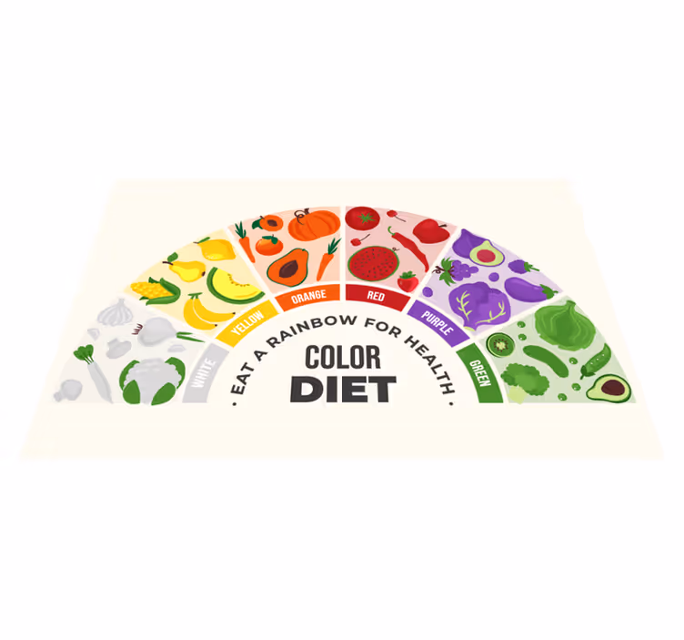 Mantel individual frases Carrito de comida arcoiris - TenVinilo