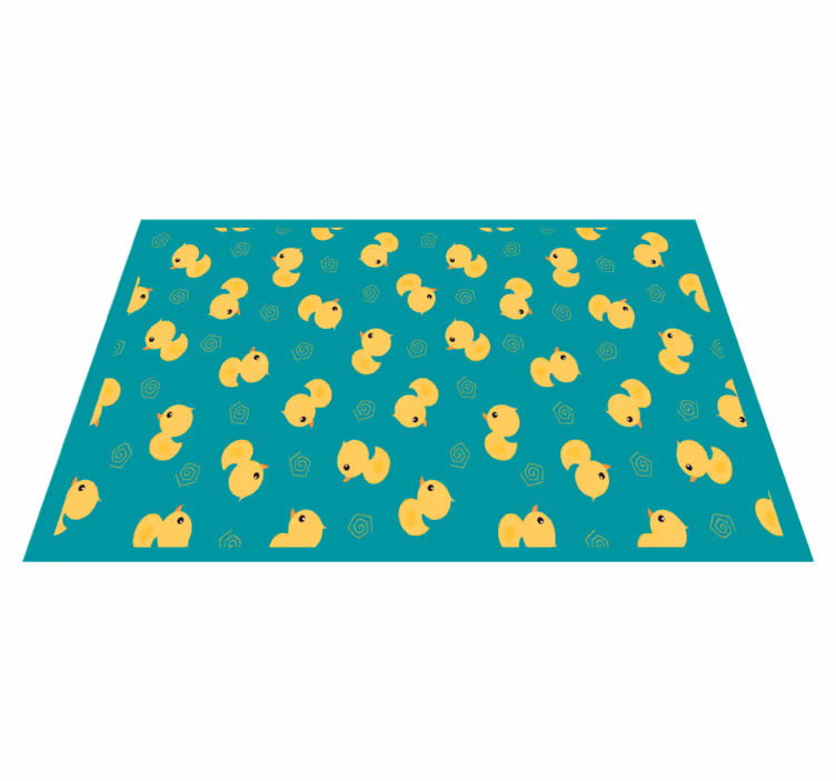 Individual mesa infantil patrón de patitos adorables - TenVinilo