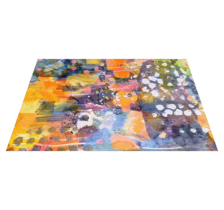 Individual de mesa patrón salpicadura de color vivo - TenVinilo