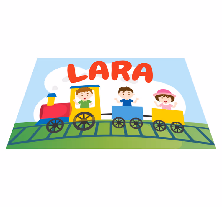 Individual mesa infantil ilustración de tren infantil - TenVinilo