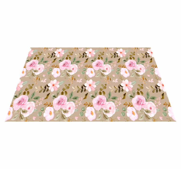 Mantel individual moderno Textura de rosas beige vintage - TenVinilo