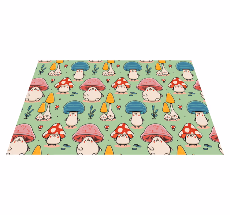 Individual mesa infantil personajes de setas adorables - TenVinilo
