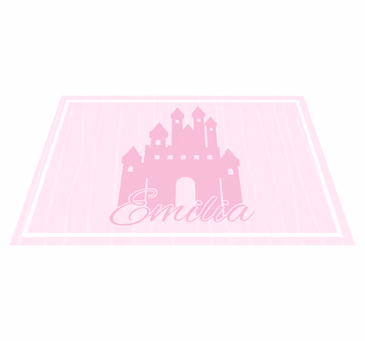 Individual mesa infantil diseño de castillo - TenVinilo