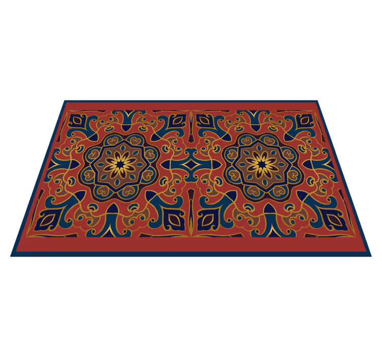 Individual mesa original arreglo floral intrincado - TenVinilo